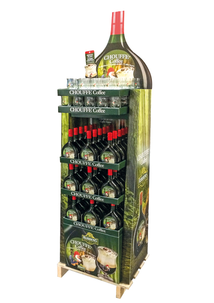 Display Chouffe Coffee 70cl x 54 stuks met gratis glas