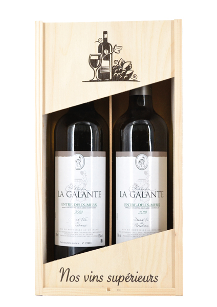 Kist La Galante wit 2 x 75cl