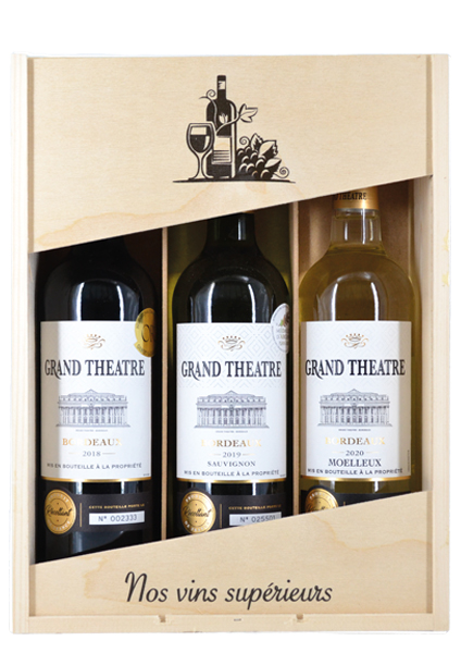 Kist Grand Theatre Bordeaux Rood / Wit / Moelleux – 3 x 75cl